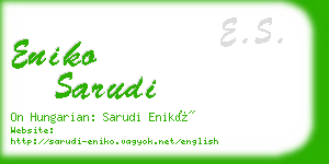 eniko sarudi business card